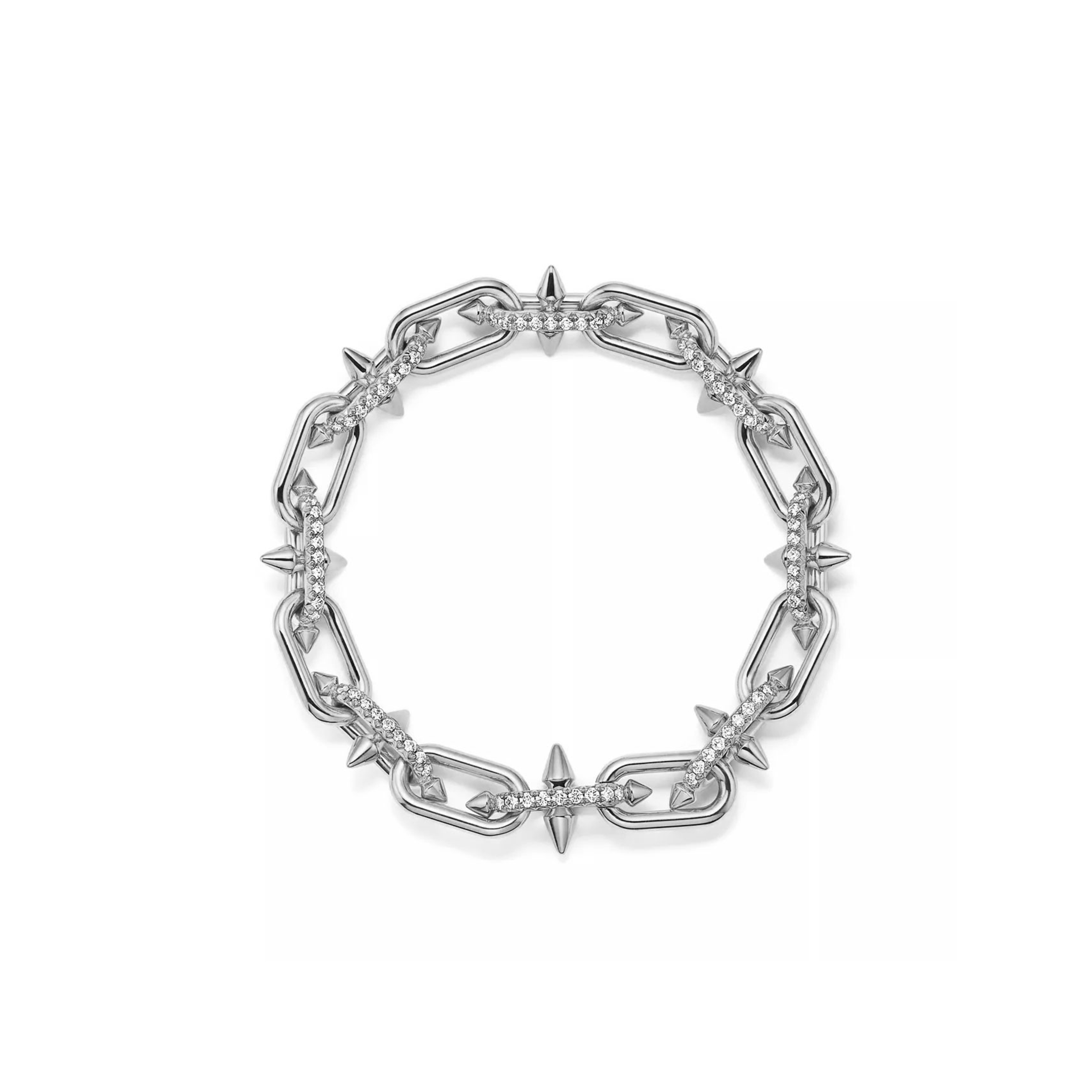 TIFFANY TITAN COLLECTION, DESIGNED BY PHYLLIS WILLIAMS SILVER DIAMOND BRACELET 75364346 TIFFANY TITAN COLLECTION, DESIGNED BY PHYLLIS WILLIAMS SILVER DIAMOND BRACELET 75364346